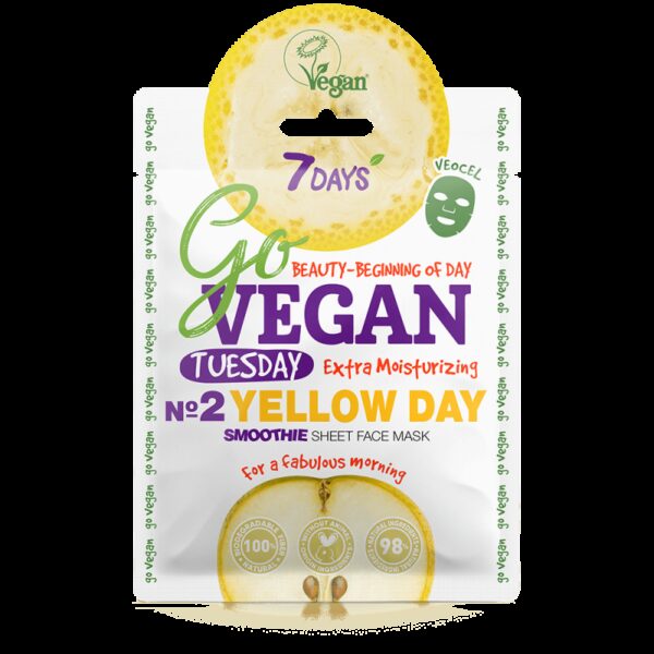 7DAYS Face mask YELLOW DAY For a fabulous morning