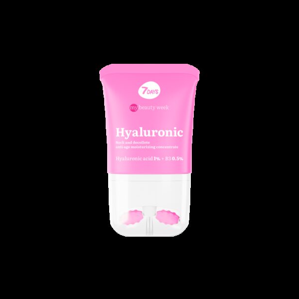 7DAYS MY BEAUTY WEEK HYALURONIC Neck and decollete anti-age moisturizing concentrate Hyaluronic acid 1% + B3 O