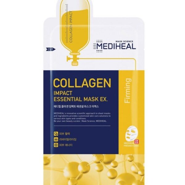 Mediheal Collagen Impact Essential mask EX – Μάσκα με θαλάσσιο κολλαγόνο για σφριγηλό και νεανικό δερμα