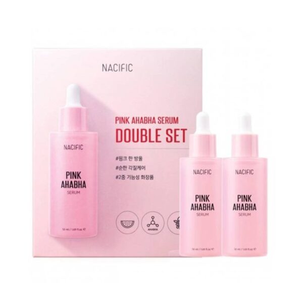 Σετ δώρου με 2 Pink AHA BHA Serums - Σετ με 2 ορούς με οξέα για λεία και καθαρή επιδερμίδα