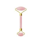 Rose Quartz Face Roller- Face roller για Gua sha με ροζ χαλαζία